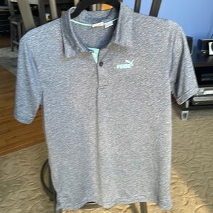 Boys Puma golf shirt blue